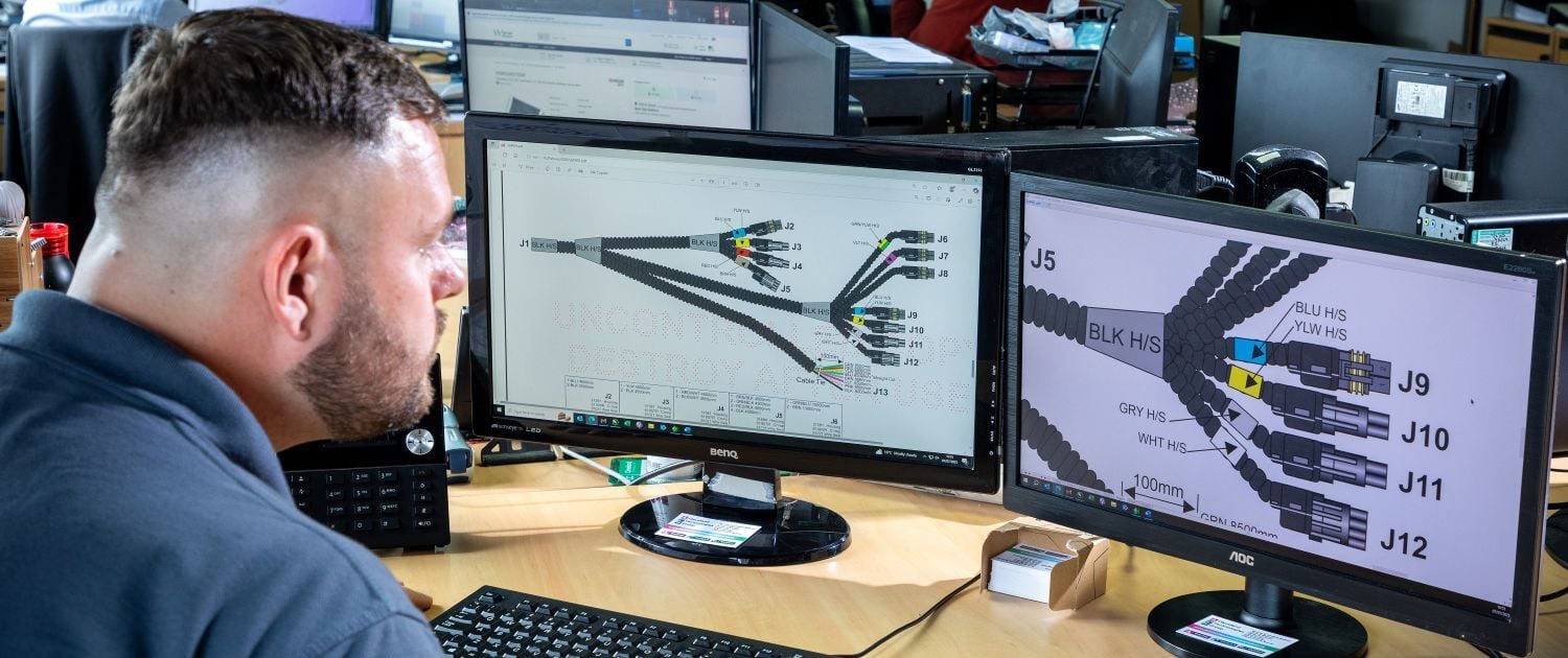 Engineering support with wiring harness drawings